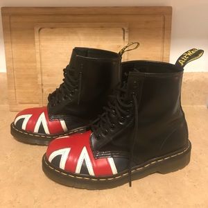 Super stylish Doc Martens with British flag